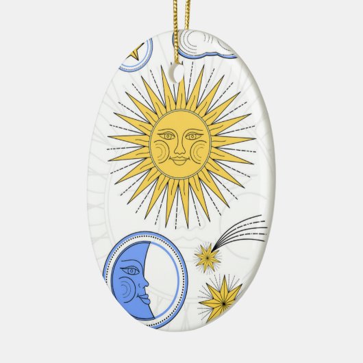  Sun en Moon Keramisch Ornament (Links)