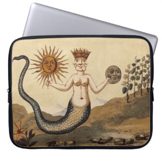 Sun en Moon Merman Laptop Sleeve