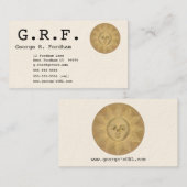 Sun en Moon Monogram Visitekaartje (Voorkant / Achterkant)