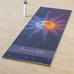Sun en Moon Monogrammed Name Yogamat