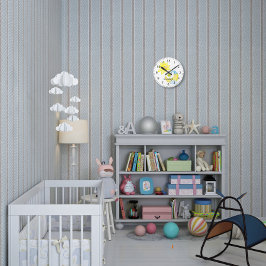 Sun en Moon Nursery Monogrammed Ronde Klok