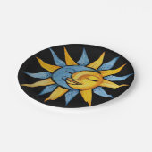 Sun en Moon Papieren Bordje (Gekanteld)