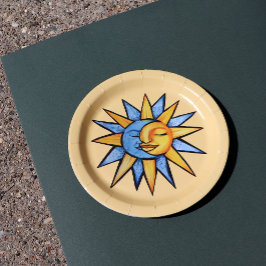 Sun en Moon Papieren Bordje