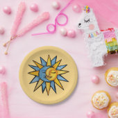 Sun en Moon Papieren Bordje (Feest)