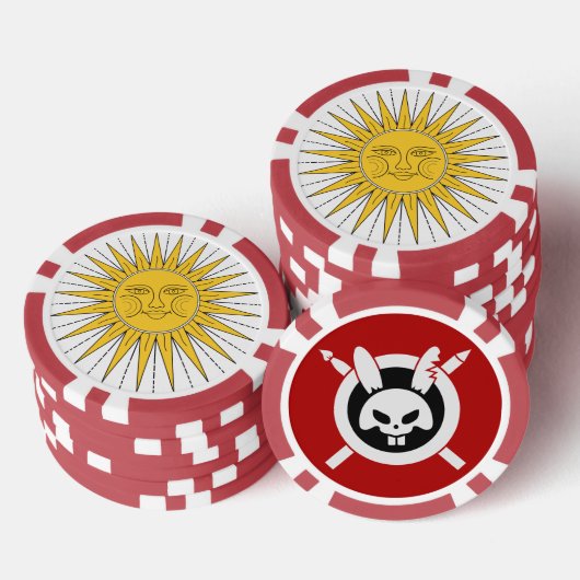  Sun en Moon Poker Chips (Opstapeling)