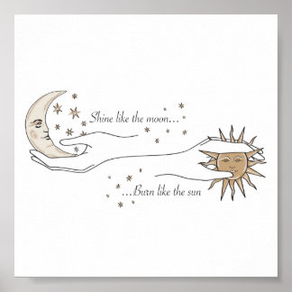 Sun en Moon Poster