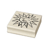 Sun en Moon Rubberstempel (Stempel)