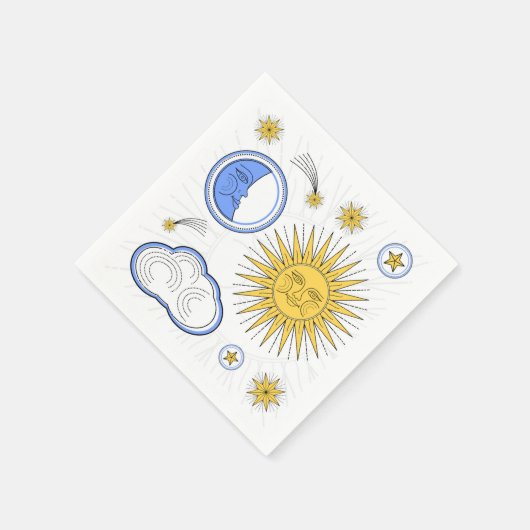  Sun en Moon Servetten (Hoek)