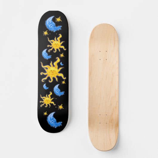 Sun en Moon Skateboard (Voorkant)