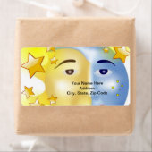 Sun- en Moon-sterlabels Etiket (Insitu)