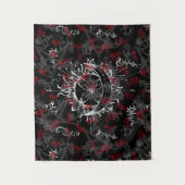 Sun en Moon, Wicca, heks, Pagan, Halloween Wandkleed (Voorkant)