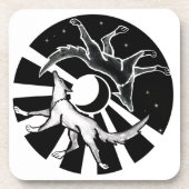 Sun en Moon Wolves Bier Onderzetter (Voorkant)