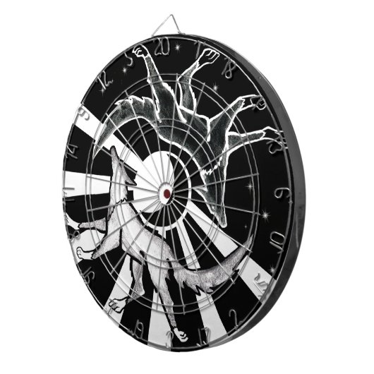 Sun en Moon Wolves Dartbord (Voorkant Rechts)