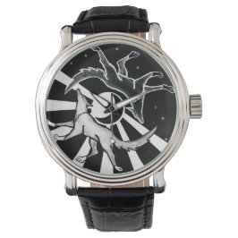 Sun en Moon Wolves Horloge