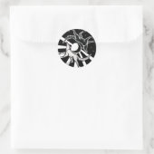 Sun en Moon Wolves Ronde Sticker (Tas)