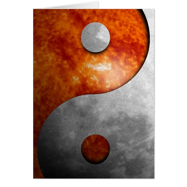 Sun en Moon Yin en Yang Symbol (Voorkant)
