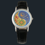 Sun en Moon Yin Yang Colorful Horloge<br><div class="desc">Een Yin Yang zon- en maanontwerp in een papieruitsnijstijl.</div>