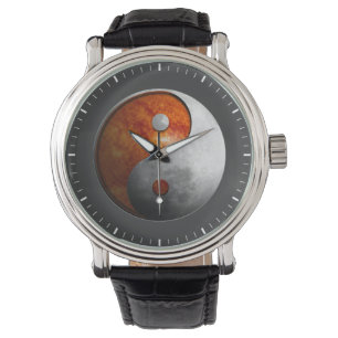 Sun en Moon Yin Yang Horloge