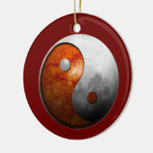 Sun en Moon Yin Yang Keramisch Ornament (Links)