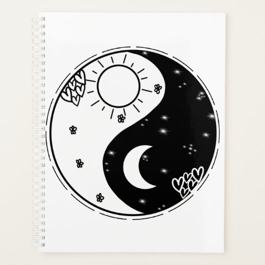 Sun en moon yin yang planner (Voorkant)