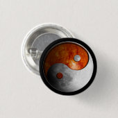 Sun en Moon Yin Yang Ronde Button 3,2 Cm (Voorkant /achterkant)