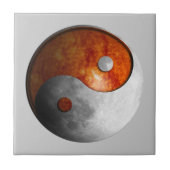 Sun en Moon Yin Yang Tegeltje (Voorkant)