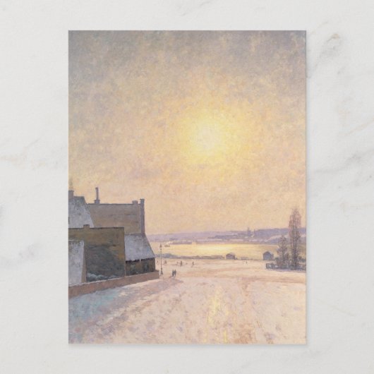 Sun en sneeuw, Scene uit Stockholm Briefkaart (Voorkant)