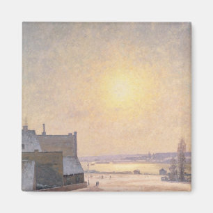 Sun en sneeuw, Scene uit Stockholm Magneet