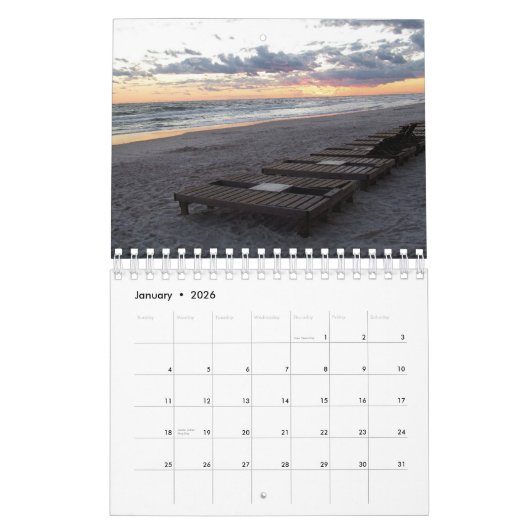 Sun en Surf Calendar Kalender (Jan 2026)