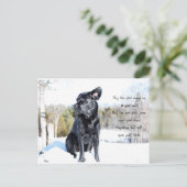 Sun en Wind - Dog Quote - Black Labrador Briefkaart (Staand voorkant)