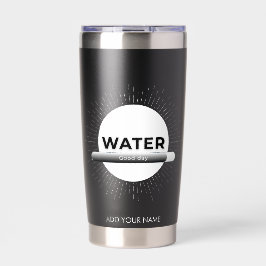 Sun Energy Quote | Custom Name Geïsoleerde Drinkbeker