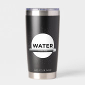 Sun Energy Quote | Custom Name Geïsoleerde Drinkbeker (Achterkant)