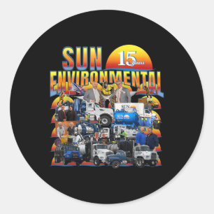 Sun Environmental Company Jubileum V1 Ronde Sticker