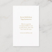 Sun Eye Yoga Reiki Wellness Visitekaartje (Achterkant)