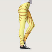 Sun face Art Illustration Thunder_Cove Leggings (Rechts)