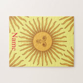 Sun face Art Illustration Thunder_Cove Legpuzzel (Horizontaal)