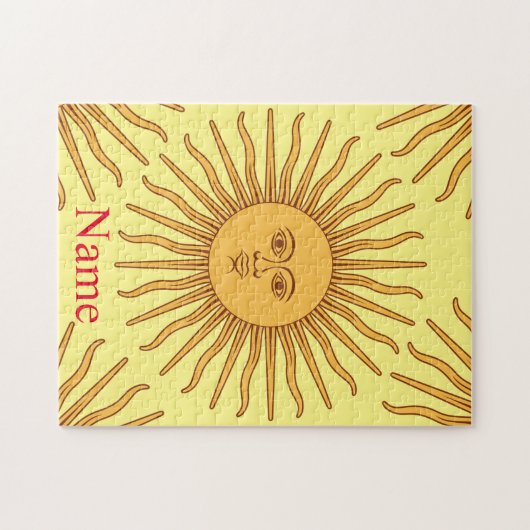 Sun face Art Illustration Thunder_Cove Legpuzzel (Horizontaal)