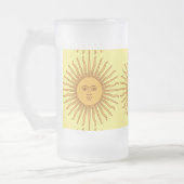 Sun face Art Illustration Thunder_Cove Matglas Bierpul (Links)