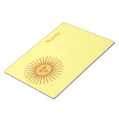 Sun face Art Illustration Thunder_Cove Notitieblok (Schuin)