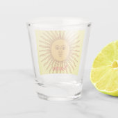 Sun face Art Illustration Thunder_Cove Shot Glas (Achterkant)