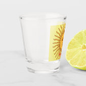 Sun face Art Illustration Thunder_Cove Shot Glas (Links)
