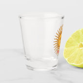 Sun face Art Illustration Thunder_Cove Shot Glas (Links)