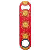 Sun face Art Illustration Thunder_Cove Speed Flessenopener (Achterkant)