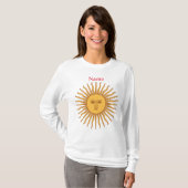 Sun face Art Illustration Thunder_Cove T-shirt (Voorkant volledig)