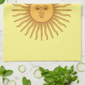 Sun face Art Illustration Thunder_Cove Theedoek (Gevouwen)