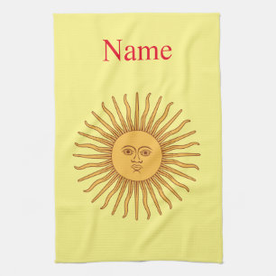 Sun face Art Illustration Thunder_Cove Theedoek