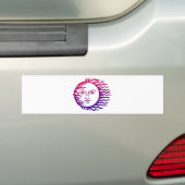 Sun Face Bumpersticker (Op auto)