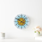 Sun Face Clock Ronde Klok (Huis)