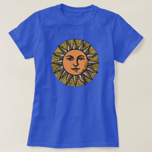 Sun Face glimlachende zon T-shirt (Design voorkant)