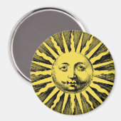  Sun Face Magneet (Voorkant / Achterkant)